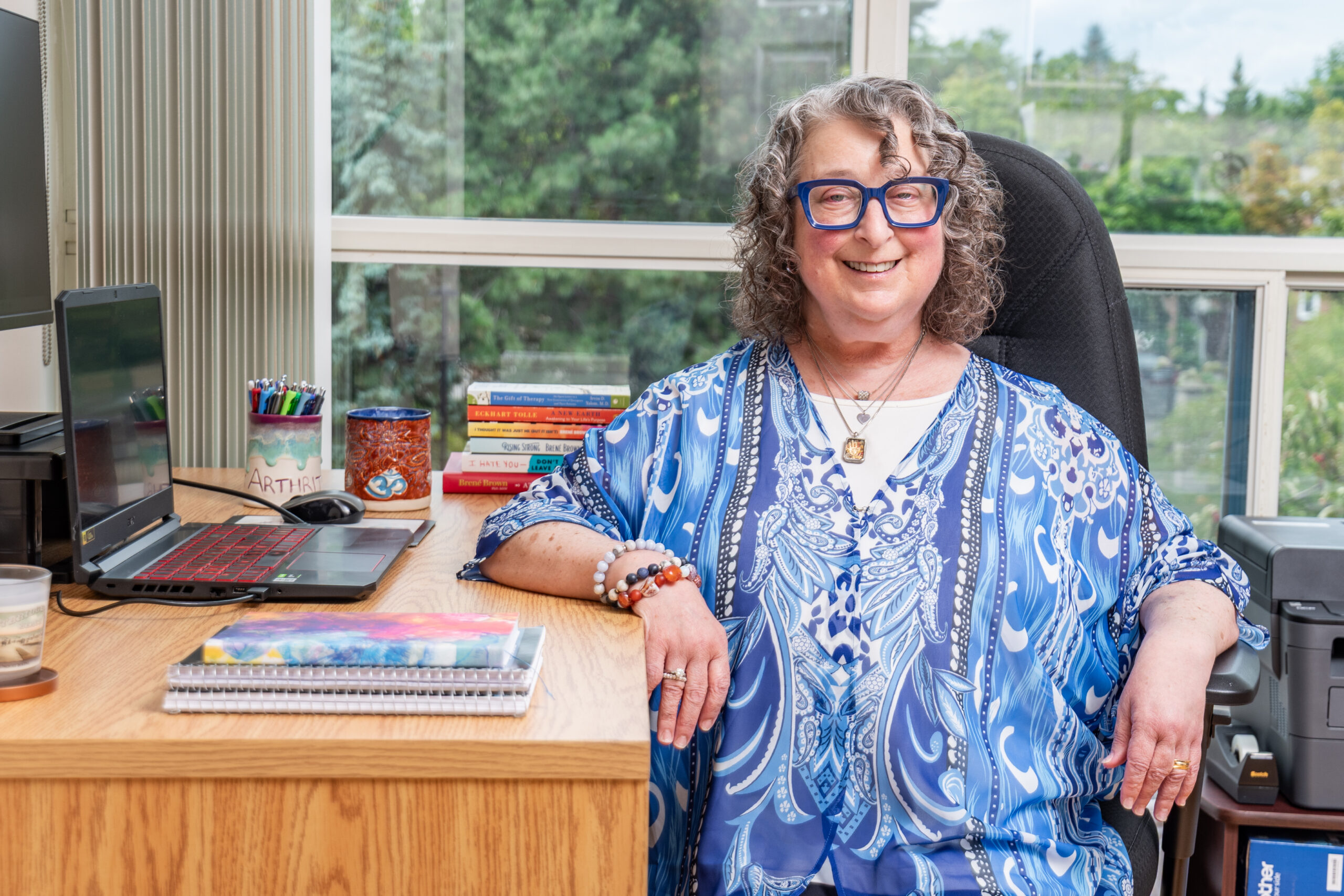 Eileen Shuchat in her office at Upper Canada Counselling and Wellness in Vaughan, Ontario