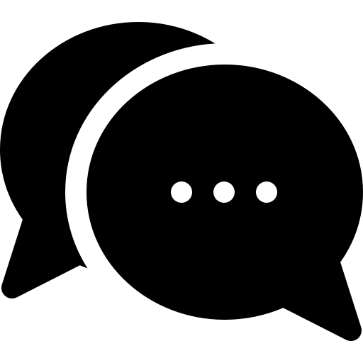 Icon representing talk therapy and counselling sessions