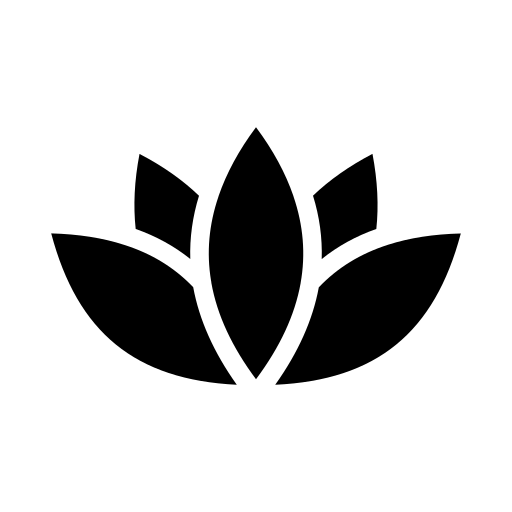 Lotus icon representing self-compassion and healing